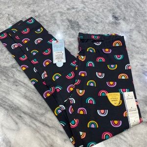 Leggings dark grey with rainbows. NWT